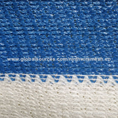 Shade net, made of HDPE, adding UV stabilizers and anti-oxidants
